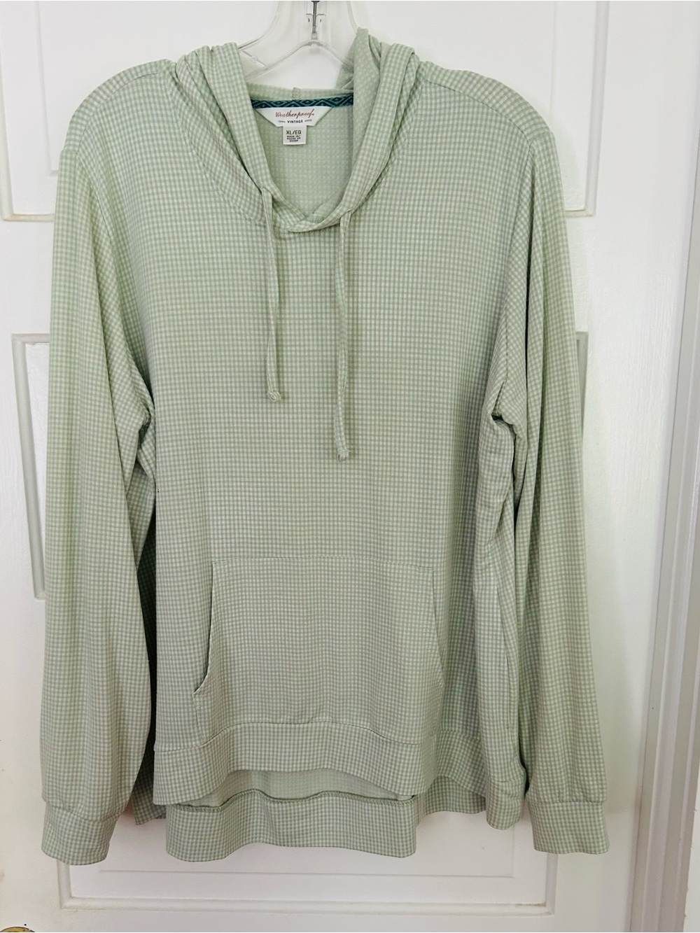 Weatherproof Vintage women’s Sage Green Hooded Pullover Sz xl